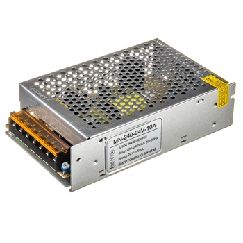 Блок живлення для LED стрічки 24V 250Вт (10А) негерметичний IP20 МТК electro, серія метал 24V