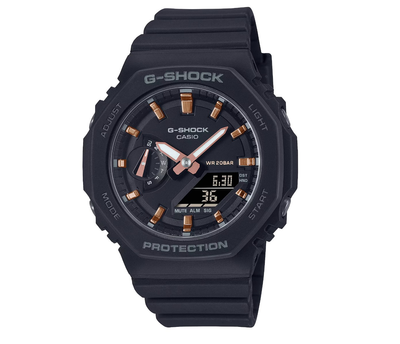 Наручные часы женские Casio G-Shock GMA-S2100-1A 200M Black&Gold