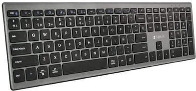 Клавіатура бездротова SUBBLIM Pure Extended Wireless Grey/Black (SUBKB-2PUE201)