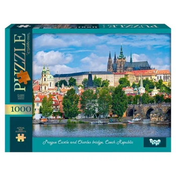 Пазлы Danko Toys 1000 элементов C1000-13-10 Prague Castle and Charles bridge, Czech Republic