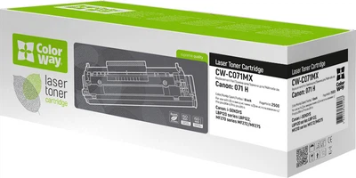 Тонер-картридж ColorWay для Canon 071H LBP122/MF272 Black (CW-C071MX)