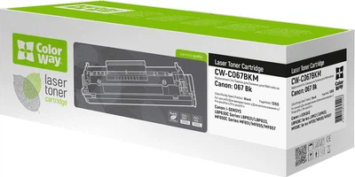 Тонер-картридж ColorWay для Canon 067BK MF651Cw/MF655Cdw/MF657Cdw Black (CW-C067BKM)
