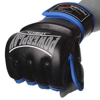 Рукавиці для MMA PowerPlay 3058 чорні/сині L (PP_3058_L_Black/Blue)