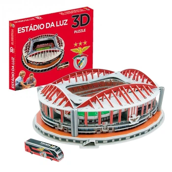Пазлы 3D футбольный стадион Da Luz, Benfica, трехмерный конструктор-головоломка для детей, из 84 пазлов
