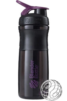 Спортивний шейкер BlenderBottle SportMixer Flip чорний/сливовий 820 мл (SM 28oz Black/Plum)