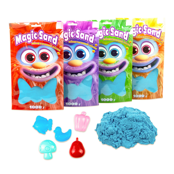 Кінетичний пісок Strateg Magic sand у пакеті 39404-3 блакитний, 1 кг 4709489