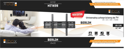 Кронштейн для телевизора Libox LB-120 2.16 м 32-85 55 кг черный (5901811400186)