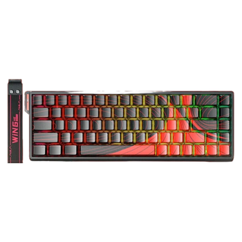 Механическая клавиатура на магнитных переключателях Aula WIN 68 HE MAX с RGB подсветкой Black\Red