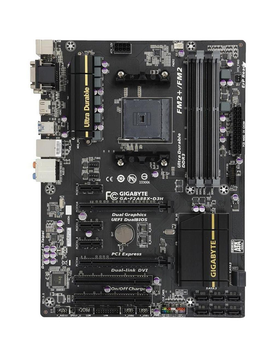 Материнская плата Socket FM2+ ТОПОВАЯ GIGABYTE GA-F2A88X-D3H c HDMI / USB 3.0 / SATA3 ( sFM2+ , 4 СЛОТА *DDR3, AMD A88X ) Б/У