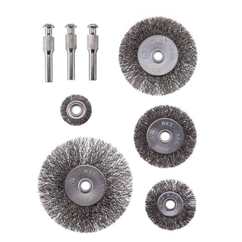 Набір щіток дротяних для дриля 1/4" 5 шт. Intertool