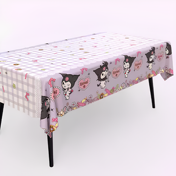 Скатерть Детская Полиэтиленовая На Стол Куроми Kuromi 137х183см