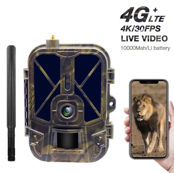 Фотопастка HC940 LTE PRO з передачею даних , акумулятор 10000mAh APP/4G відео 4К, фото 30МР