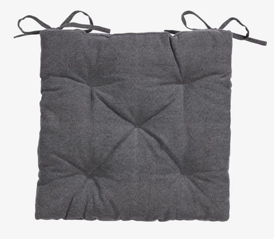 Подушка для стільця 40x40x4см сірий