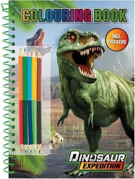 Раскраска Moxy Dinosaur Expedition с наклейками и карандашами (961029)