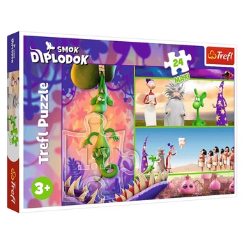 Пазл "Интересный дракон", 24 елементи Trefl Maxi Diplodocus Dragon (5900511143768)
