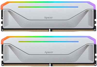 Оперативная память Apacer DDR5-5200 32768 MB PC5-41600 (Kit of 2x16384) NOX RGB Silver (AH5U32G52C522NWAA-2)