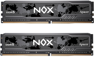 Оперативная память Apacer DDR5-6000 32768 MB PC5-48000 (Kit of 2x16384) NOX (AH5U32G60C622MBAA-2)
