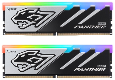 Оперативная память Apacer DDR5-5200 32768 MB PC5-41600 (Kit of 2x16384) Panther RGB (AH5U32G52C5229BAA-2)