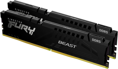 Оперативна пам'ять Kingston Fury Beast DDR5-6000 32768MB PC5-48000 (Kit of 2x16384) Black (KF560C30BBK2-32)