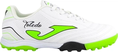 Сороконожки (шиповки) детские Joma TOLEDO бело-салатовые 38 TOJS2502TF