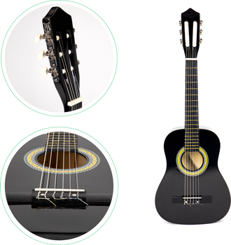 Gitara dla dzieci duża EcoToys drewniana 6 strun (5903769970735)