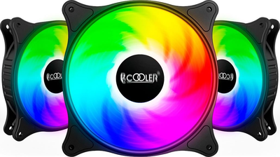 Набор вентиляторов (3pcs Pack) PcCooler FX 120 ARGB BK 3in1, 120mm