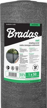 Сетка для затенения Bradas защитная 55% 1.2x10 м 60 г (AS-CO6012010GY)