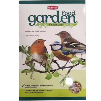 Повнораціонний корм Padovan garden food для диких птахів 1 кг
