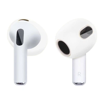 Накладки силиконовые Grendio для наушников AirPods 3, Прозрачные (2040012)
