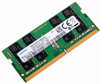 Samsung 16GB DDR4 SODIMM 2400MHz PC4-19200 1Rx8 Non-ECC, Unbuffered, 1.2V Laptop RAM (M471A2K43CB1-CRC)