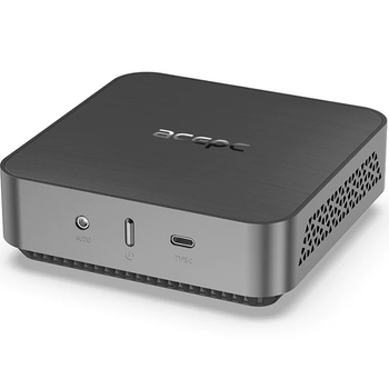 Игровой мини-Пк Acepc PowerBox Home AM02Pro / AMD Ryzen 5 5500U / RAM 32GB / SSD 512GB / LAN / Wi-Fi / Bluetooth / Windows 11 / Серый