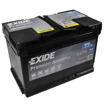 Автомобильный аккумулятор EXIDE Premium 77Аh 760Ah R+ EA770