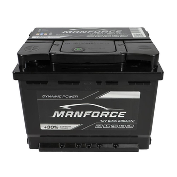 Автомобільний акумулятор MANFORСE 60Ah 600A L+ MF60600(1)L2