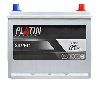 Автомобильный аккумулятор PLATIN Silver Asia SMF 95Ah 830A R+ 5902256
