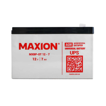 Акумулятор промисловий MAXION MXBP-OT 7-12 (12V, 7Ah, +/-)