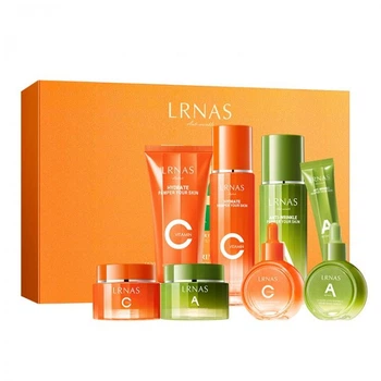 Подарунковий набір Lrnas Vitamin C & Retinol Anti-Wrinkle Set, з вітаміном C та ретинолом, 8 засобів