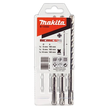 Набір свердл MAKITA по залізобетону для SDS-PLUS Nemesis (3 шт.) B-12332