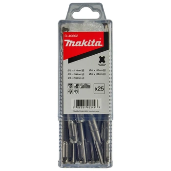 Набір бурів МАКІТА для SDS-PLUS (25 шт) D-40602