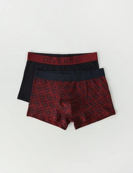 Набор трусов боксеров мужских Diverse DYSY 2PACK M Бургунди/Темно-синий (5902598960207)