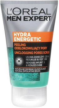 Пілінг для обличчя L'Oreal Paris Men Expert Hydra Energetic для очищення пор 100 мл (3600523717507)