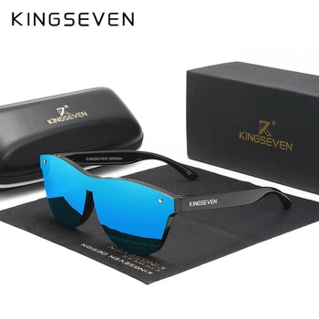 Женские поляризационные солнцезащитные очки KINGSEVEN N756 Blue