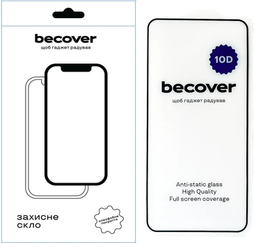 Защитное стекло BeCover 10D для смартфона Samsung Galaxy A36 SM-A366 Black (BC_712891)