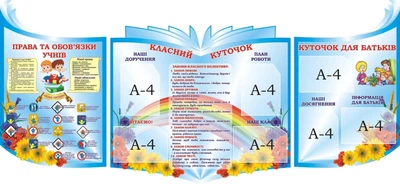 Набір стендів для початкових класів (Арт1875)