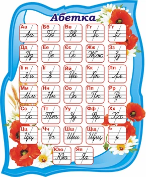 Стенд «Абетка» для початкової школи 480мм×580мм (Арт1575)