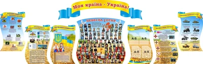 Набір стендів «Моя країна – Україна» для школи ліцею гімназії (Арт1559)