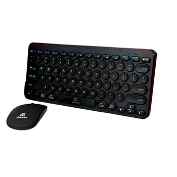 Беспроводная Bluetooth клавиатура с мышкой JEQANG JB-322, Black