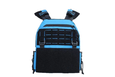 Плитоноска uaBRONIK (Plate Carrier) Відкритого типу для преси та волонтерів Light Marine Blue