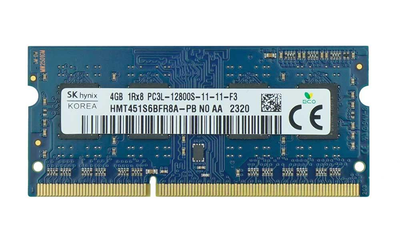 Оперативная память DDR3L 1600 4GB PC3L-12800s для ноутбука SODIMM SK hynix HMT451S6BFR8A-PB (7706850)