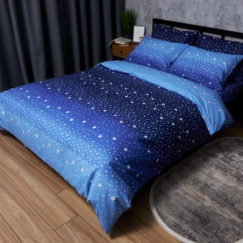 Комплект постельного белья Moon&Star Полуторный 143х210 наволочки 2х70х70 Бязь Gold Люкс Night Glow (MS-820006562)