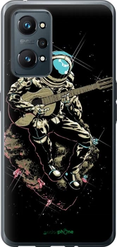 Чехол на Realme GT Neo 2 Космонавт с гиратой "4138u-2489-70447"